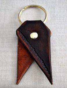 Image of Walnut Fringe Bookmark Key Chain