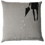 Image of cushion - umbrella girl