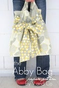 Image of the abby bag -PAPER PATTERN by V and Co.