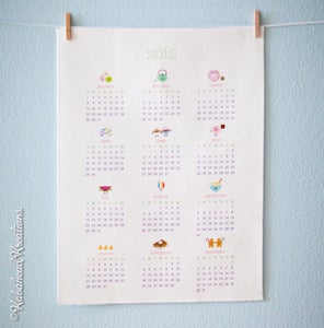 Image of 2012 Fabric Wall Calendar