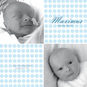 Image of "Spots" birth announcement card