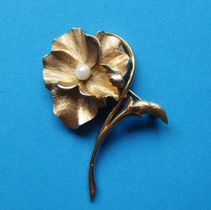 Image of Golden Beauty Signed Vintage Brooches (Various Designs)