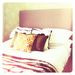 Linen Blossoms funky cushion