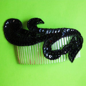 Image of Come Dance With Me Sequin Swirl Comb (various colours)