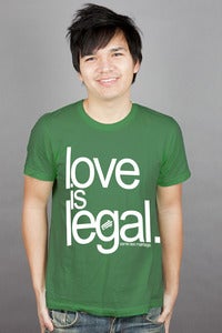 Image of Love is Legal T-shirt (Kelly Green)