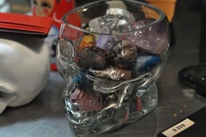 Image of Glass Skull Vase