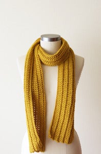 Image of Casual Scarf in Honey Mustard