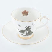 Image of Tea cup and saucer - UK & Ireland Map- Home Sweet Home
