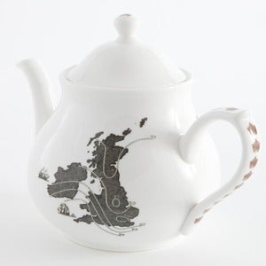 Image of tea pot - UK & Ireland Map- Home Sweet Home