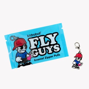 Image of Kidrobot Fly Guys Enamel Zipper Pull Series 1-Inch