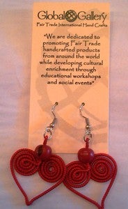Image of String Heart Earrings