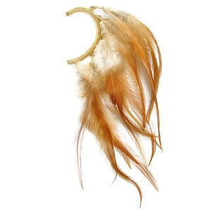 Image of Ginger. Fiery Feather Ear Cuff