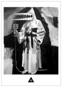 Image of Unknown Figure with Cone Mask - Postcard.