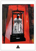 Image of Figure Trapped in a Cabinet - Postcard.
