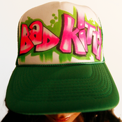 Image of BAD KITTY TRUCKER CAP - GREEN