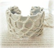Image of Silver Crotchet Cuff