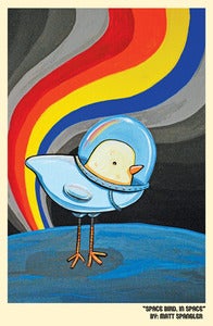 Image of Space Bird in Space Print