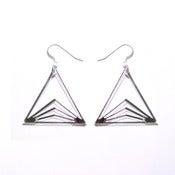 Image of Mirrored Aztec Earrings