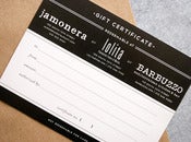 Image of $250 Jamonera/Lolita/Barbuzzo Gift Certificate