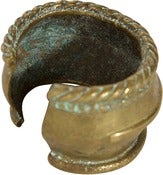 Image of 19th-C. African Brass Bracelet, Braided