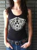 Image of GIRL'S Black TIGER BEATER TANK TOPS