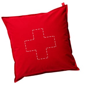 Image of canvas cushion (floor) - cross