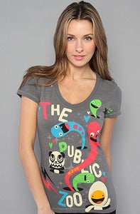 Image of The Public Zoo "Happy Worms" Shirt, Charcoal
