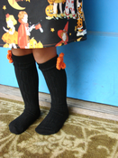 Image of Girls Fabulously Stylish Knee High Socks.....Black