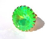 Image of Neon Green Hyper Glam ring
