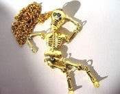 Image of Gold Skelly necklace