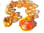 Image of Happy Tangerine Pop necklace