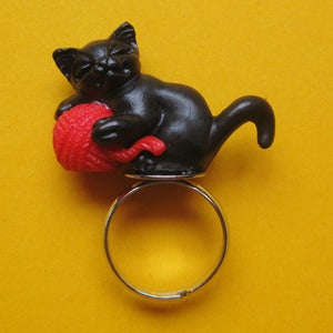 Image of Kitty Cat Ring (various colours) SALE. 
