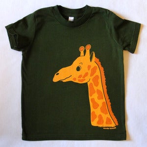 Image of GIRAFFE T-SHIRT OLIVE