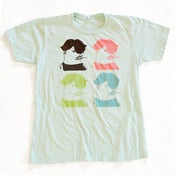 Image of Four French Guys adult tee - seafoam