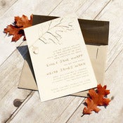 Image of Falling Leaves Invitation Set