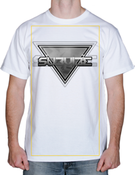 Image of SubVibe White Logo T-shirt - Black and White