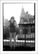 Image of Girl Looking Down NYC (Print)