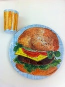 Image of Dawn Tan 'burger' plate