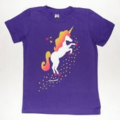Image of UNICORN T-SHIRT PURPLE