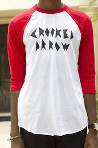Image of SS unisex Baseball Tee Red
