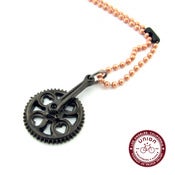 Image of UNION Parts & Recreation Bicycle Jewelry- Crank-set Charm Necklace  