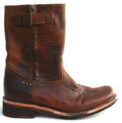 Image of No.0030 HIGHWAY side zip boot Tan
