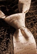 Image of Necktie - John F. Kennedy Signature - Cape Cod Cream