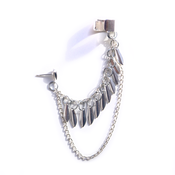 Image of Double chain ear cuff