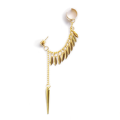 Image of Teardrop and spike ear cuff