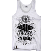 Image of We'll Drop When The Music Stops Vest - White