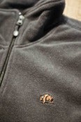 Image of Robert F Scott Fitted Fleece Jacket - Gunmetal Gray
