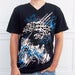 Image of Man's T-shirt Cyrillic Wear Urban Russian CCCP USSR Ukrainian Black 4