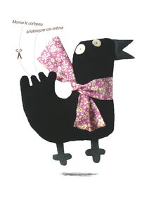 Image of Momo le corbeau/kit doudou