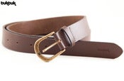 Image of Brown 'Regular' Leather Belt